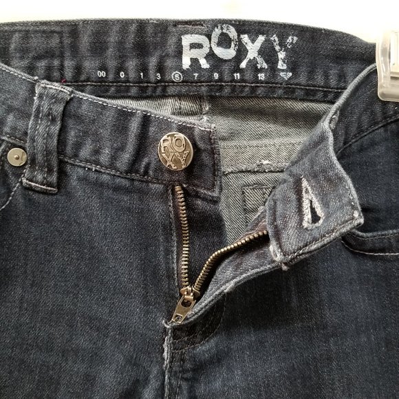 Roxy jeans 5 straight leg denim low rise waist - Picture 7 of 13